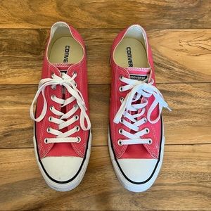 Converse Hot Pink Low Tops